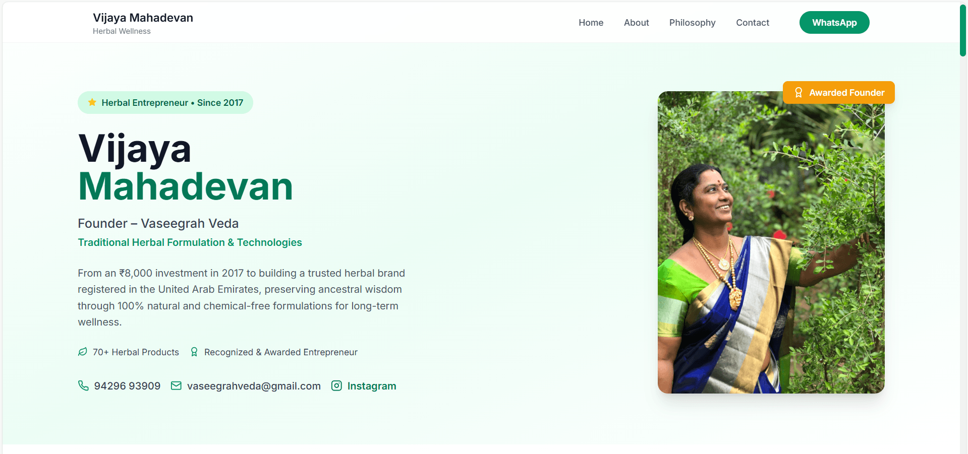 Vijayadevan Portfolio